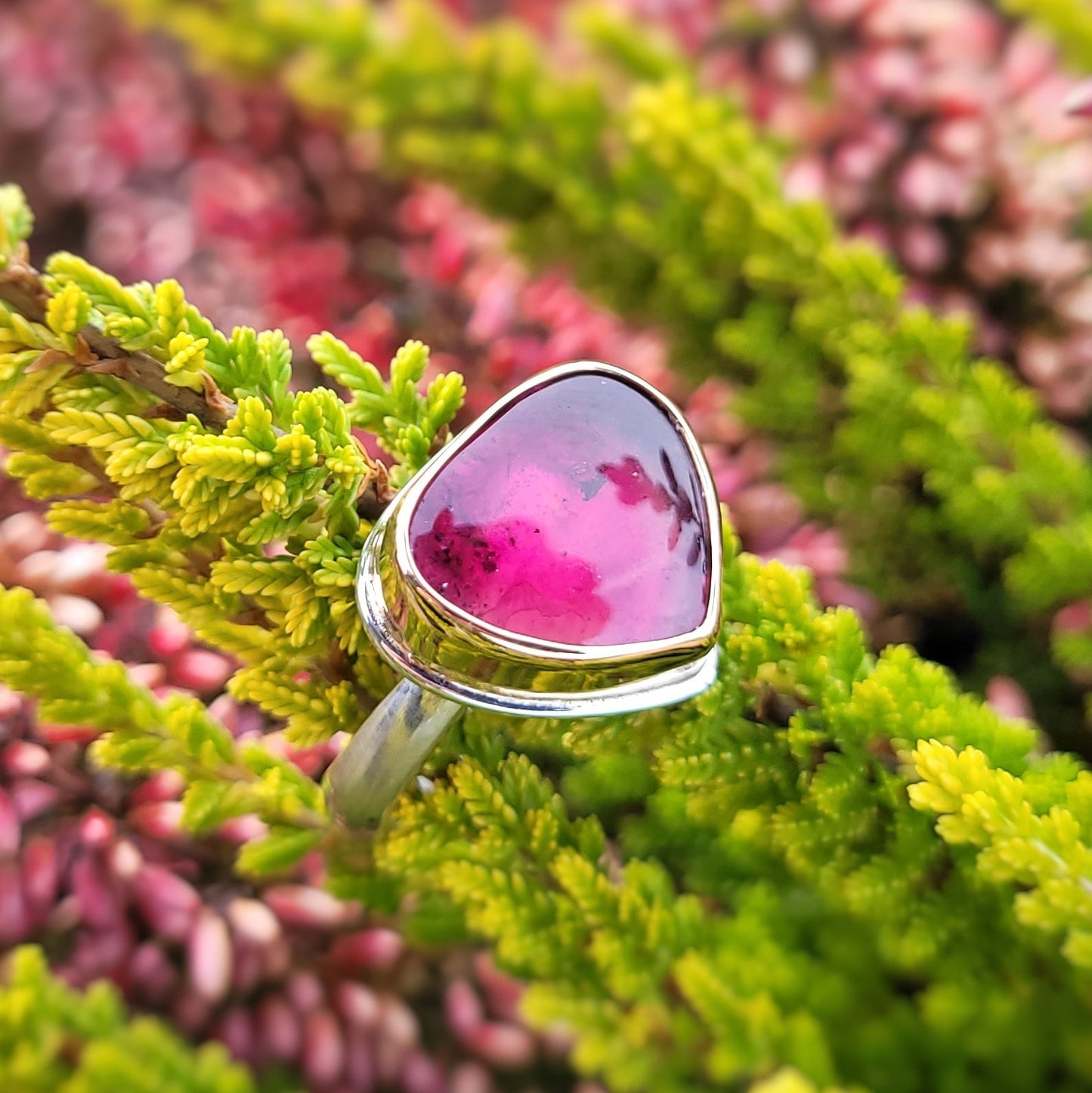 Tourmaline Or jaune 750 et Argent 925 millièmes