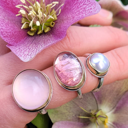 Tourmaline Bicolore Or jaune 585 millième et Argent 925