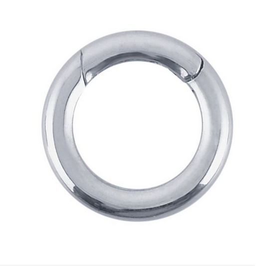 Fermoir invisible Fil rond Or Gris Rhodié 750 milliémes