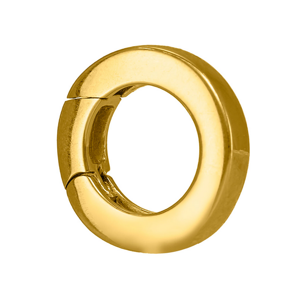 Fermoir Invisible Fil plat Or jaune 750 millièmes