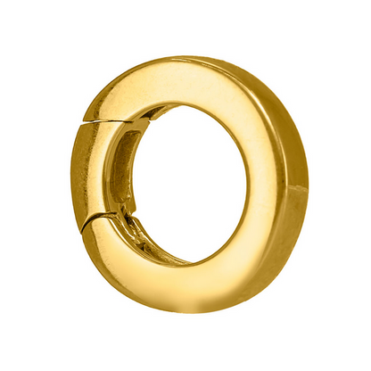 Fermoir Invisible Fil plat Or jaune 750 millièmes