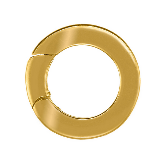 Fermoir Invisible Fil plat Or jaune 750 millièmes