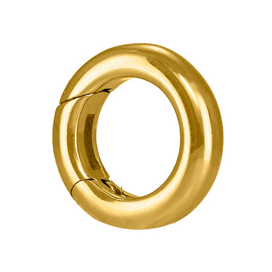 Fermoir invisible  Fil rond Or jaune 750 millième