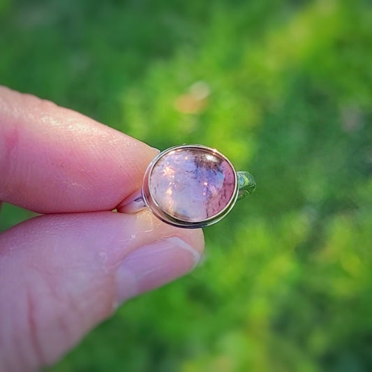 Tourmaline Pêche Or 750 et Argent 925 millièmes