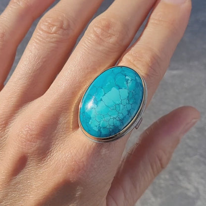Turquoise Or 750 millième et Argent 925