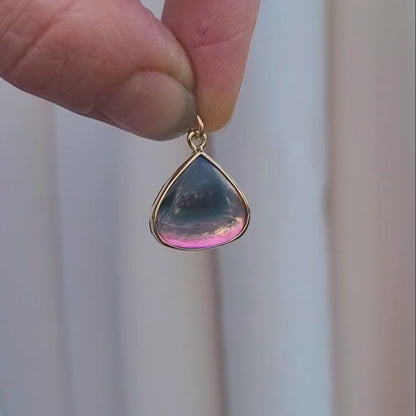 Tourmaline Or jaune 750 et Argent 925 millièmes