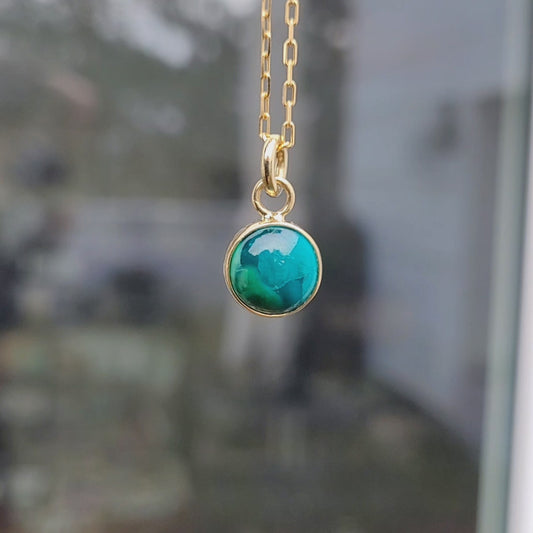 Chrysocolle Or jaune 750 et Argent 925 millièmes