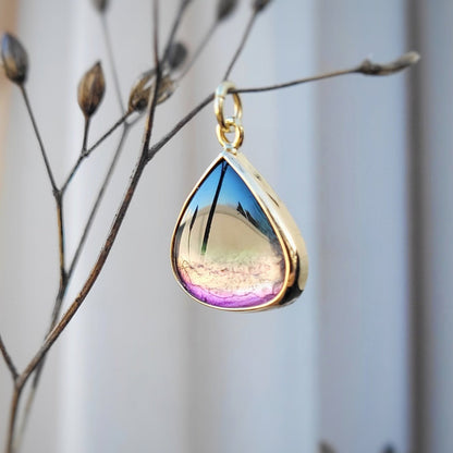 Tourmaline Or jaune 750 et Argent 925 millièmes